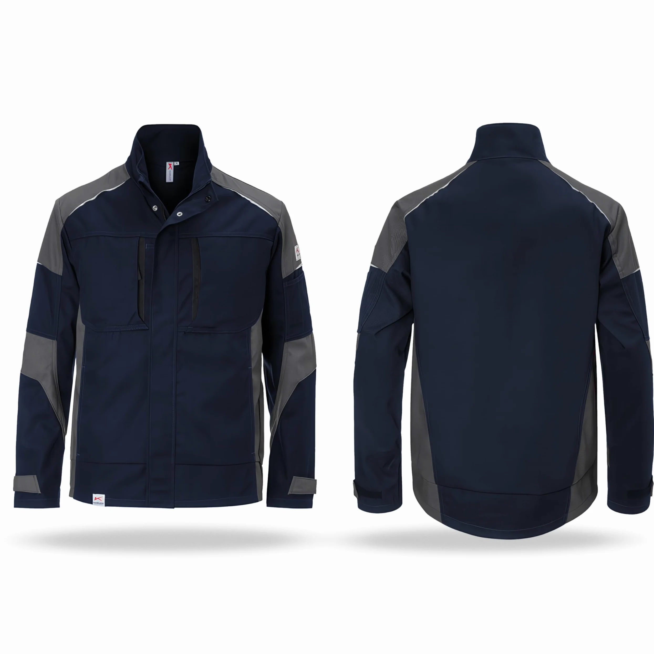 Kübler 12505365-4897-M Classiq Activiq - Chaqueta de trabajo (talla M), color azul oscuro y gris