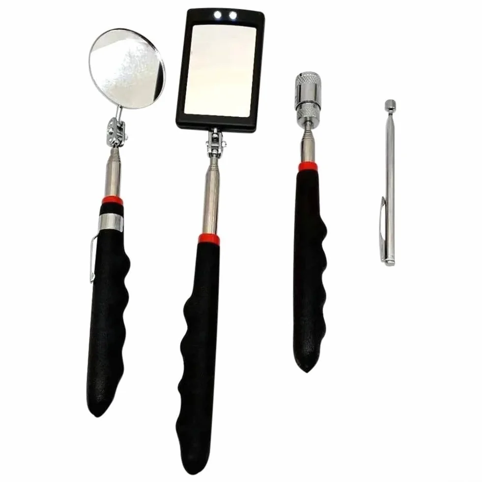 Espejo plegable con luces LED para dentistas y mecánicos