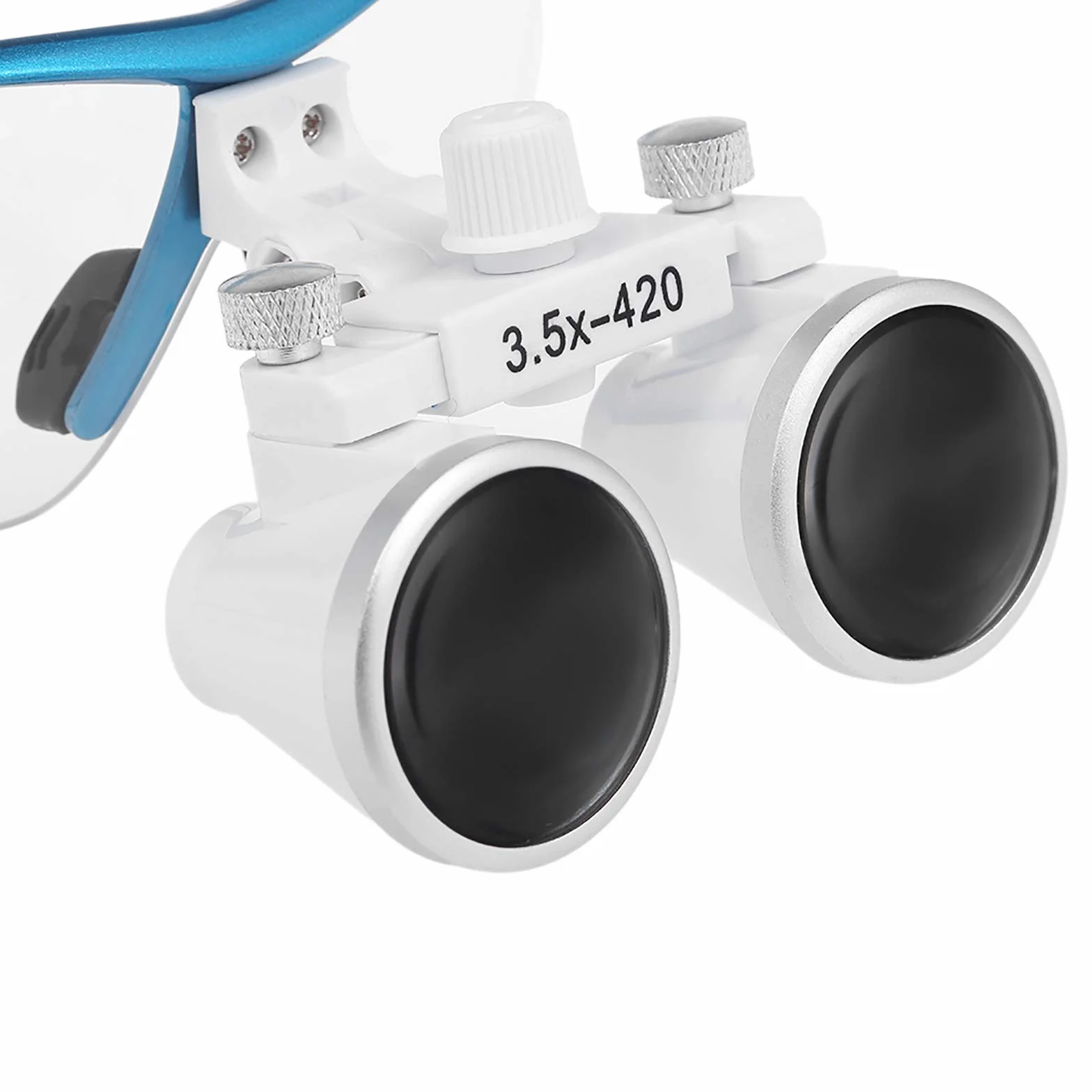 Lechnical Lupas Binoculares 3.5X 420mm Lupa Optica Glass Dentistas Quirúrgicas