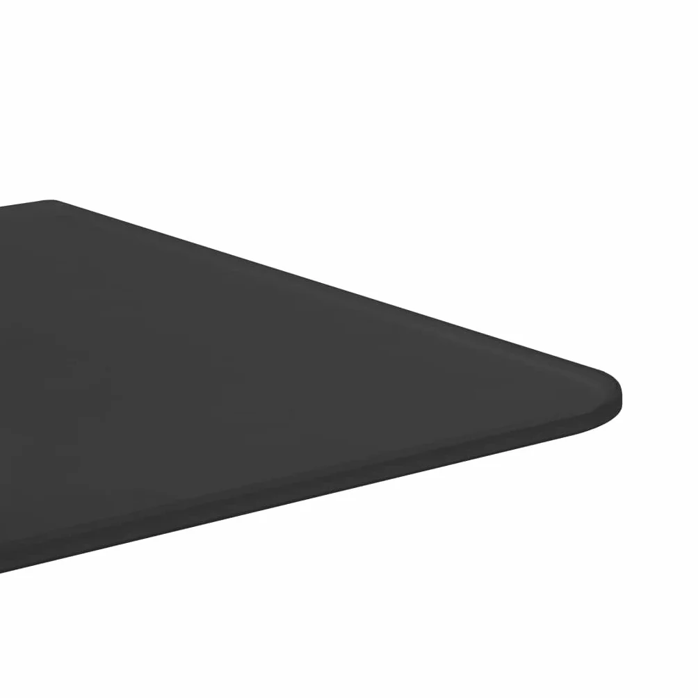 vidaXL Panel de Privacidad para Urinario de Pared, Vidrio Templado Negro 90x40 cm
