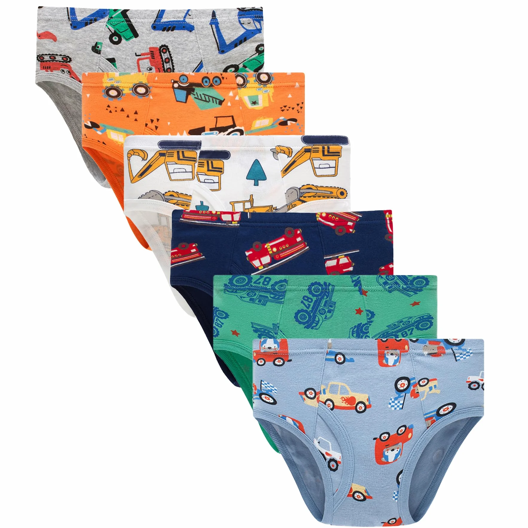 Calzoncillos para niños pequeños, dinosaurio, tiburón, camión, espacio, ropa interior para bebés, paquete de 6/3