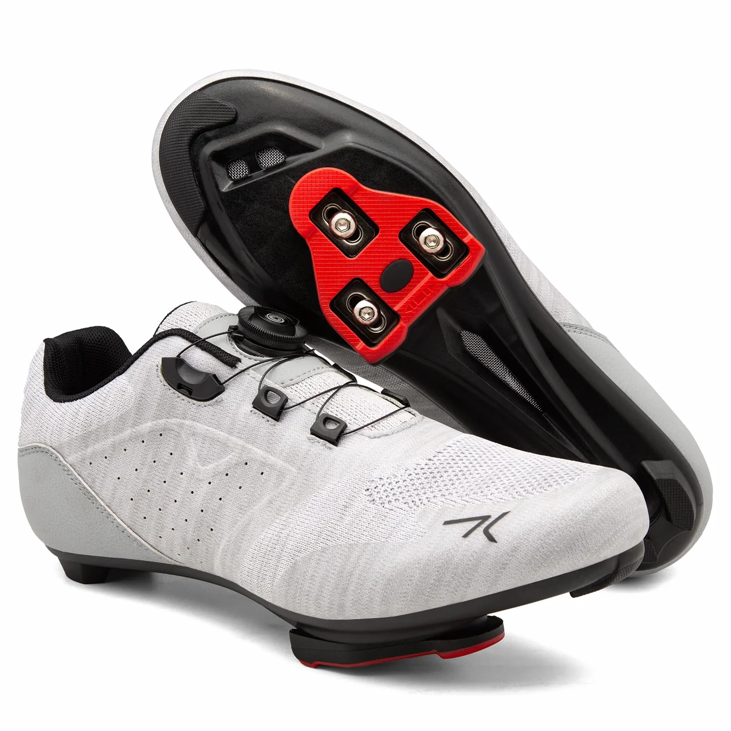 Feyenold Zapatillas de Ciclismo Unisex - Compatibles con Peloton, SPD/SPD-SL y Pedales Look para Entrenamiento Indoor/Exterior y Bicicleta de Carretera