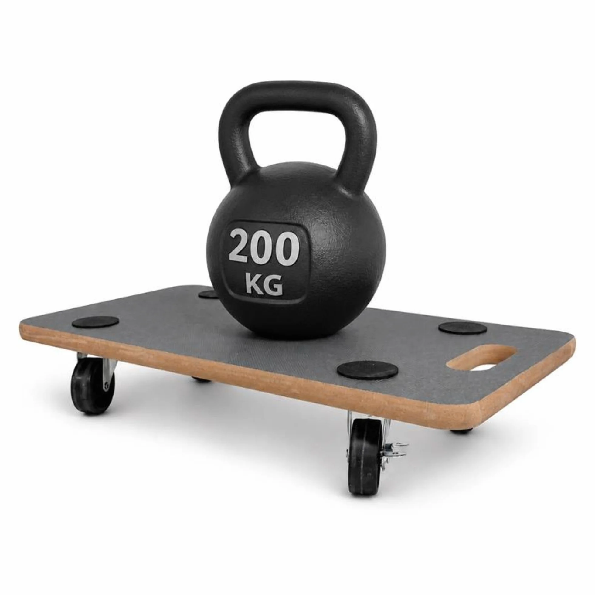Amig Plataforma de Carga con Ruedas 58x29 cm 200 kg MDF Negro