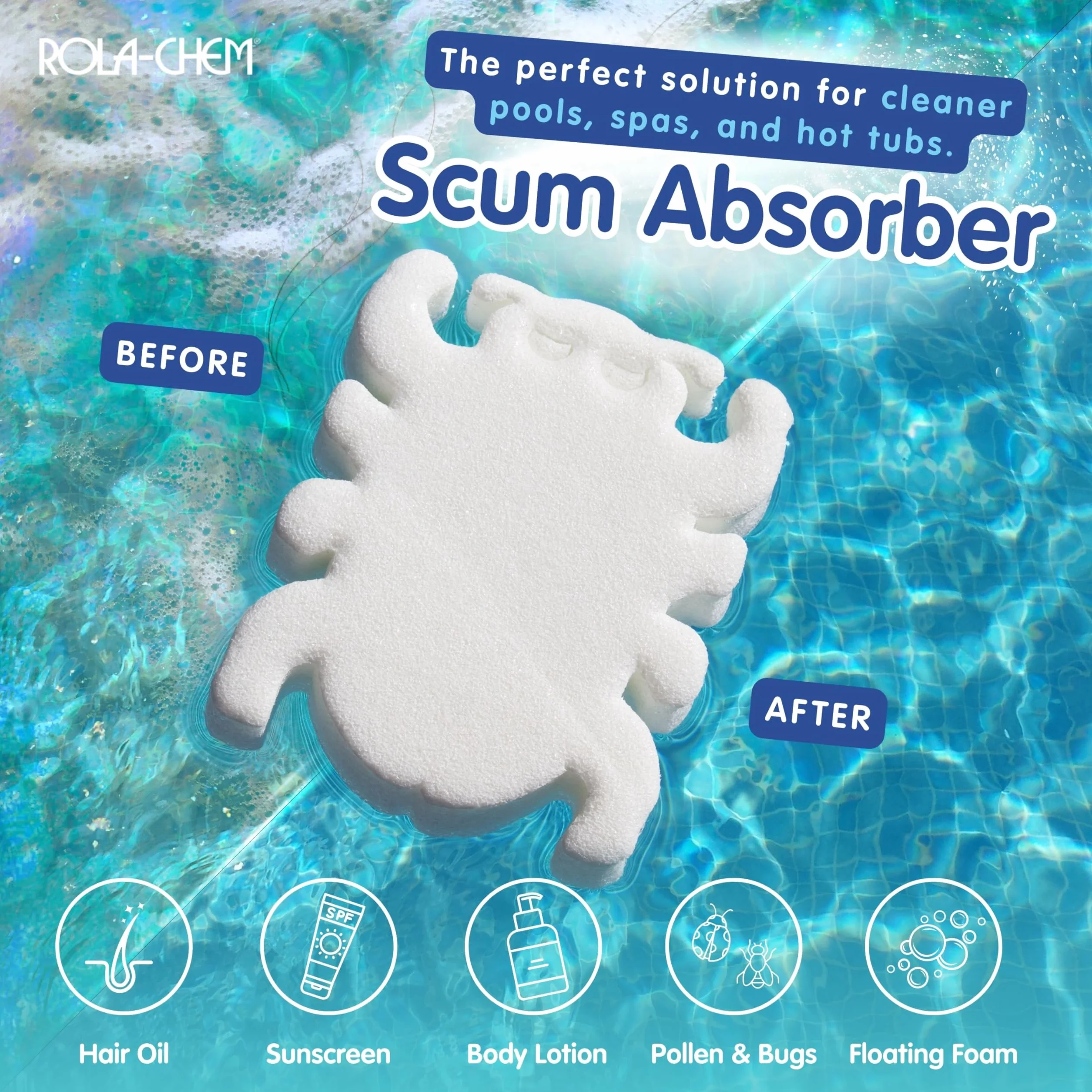 Chem Scumbug Rola Absorción de Aceite Esponja, 2 CT