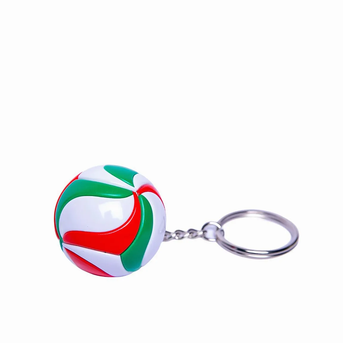 LLAVERO VOLEIBOL BOLA verde blanco y rojo gadged equipo deportivo (30 Unidades)