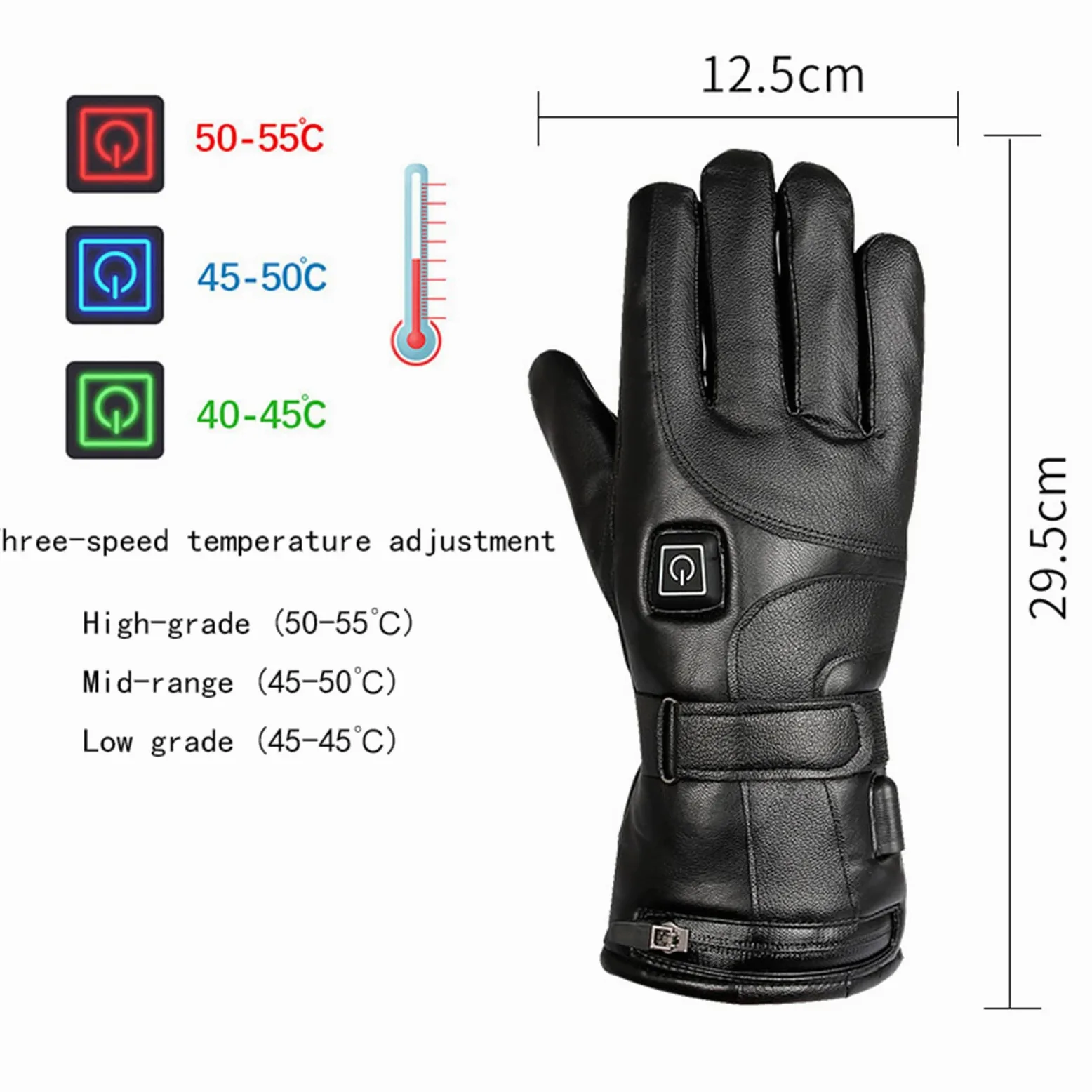 CHEWYNP Guantes de Invierno para Hombres y Mujeres: Guantes Impermeables y cálidos para Clima frío, Guantes térmicos con Dedo de Pantalla táctil 3 Niveles de calefacción 4000 mAH para Moto