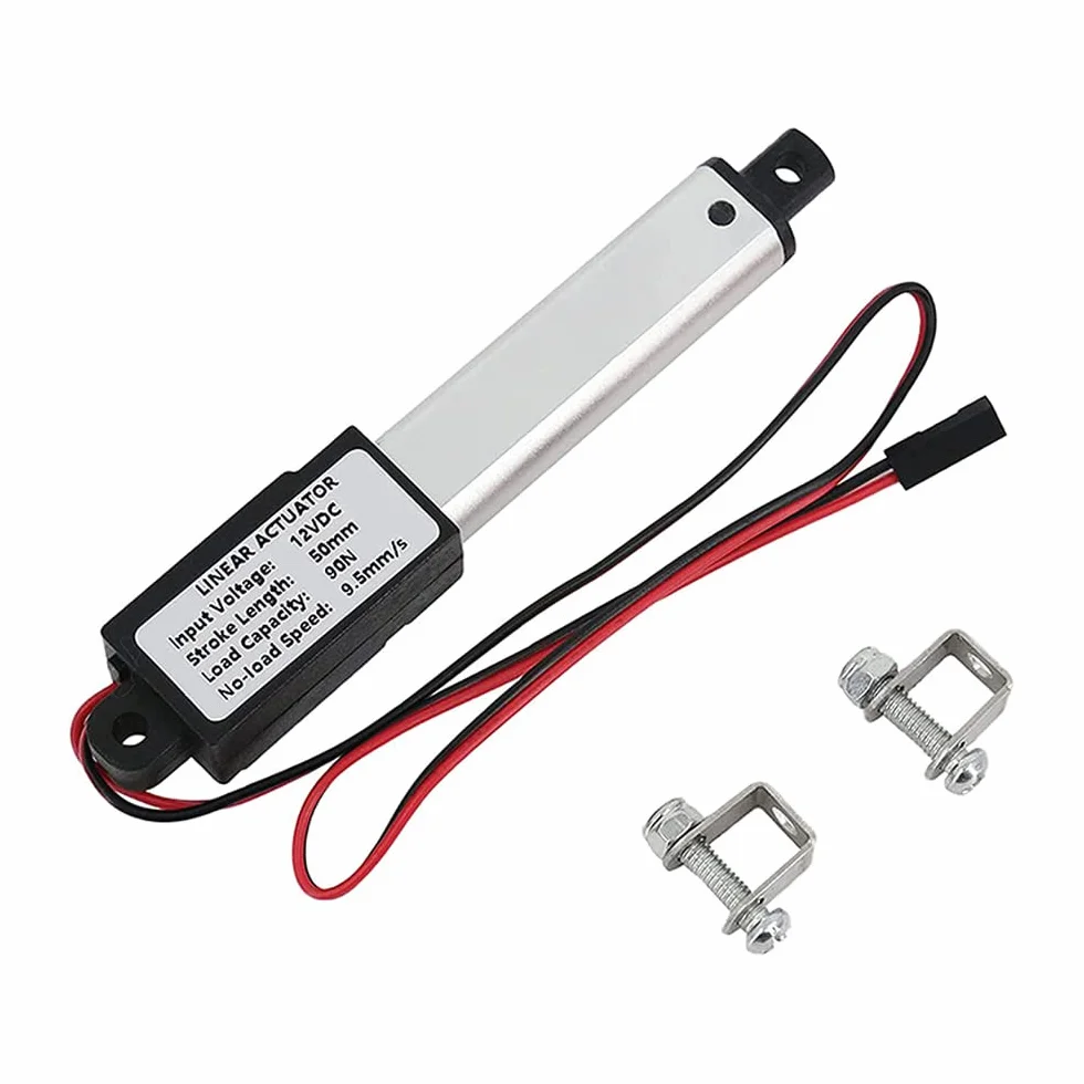 Actuador lineal eléctrico 12V 2 pulgadas 90N 20 libras 9.5mm/s impermeable