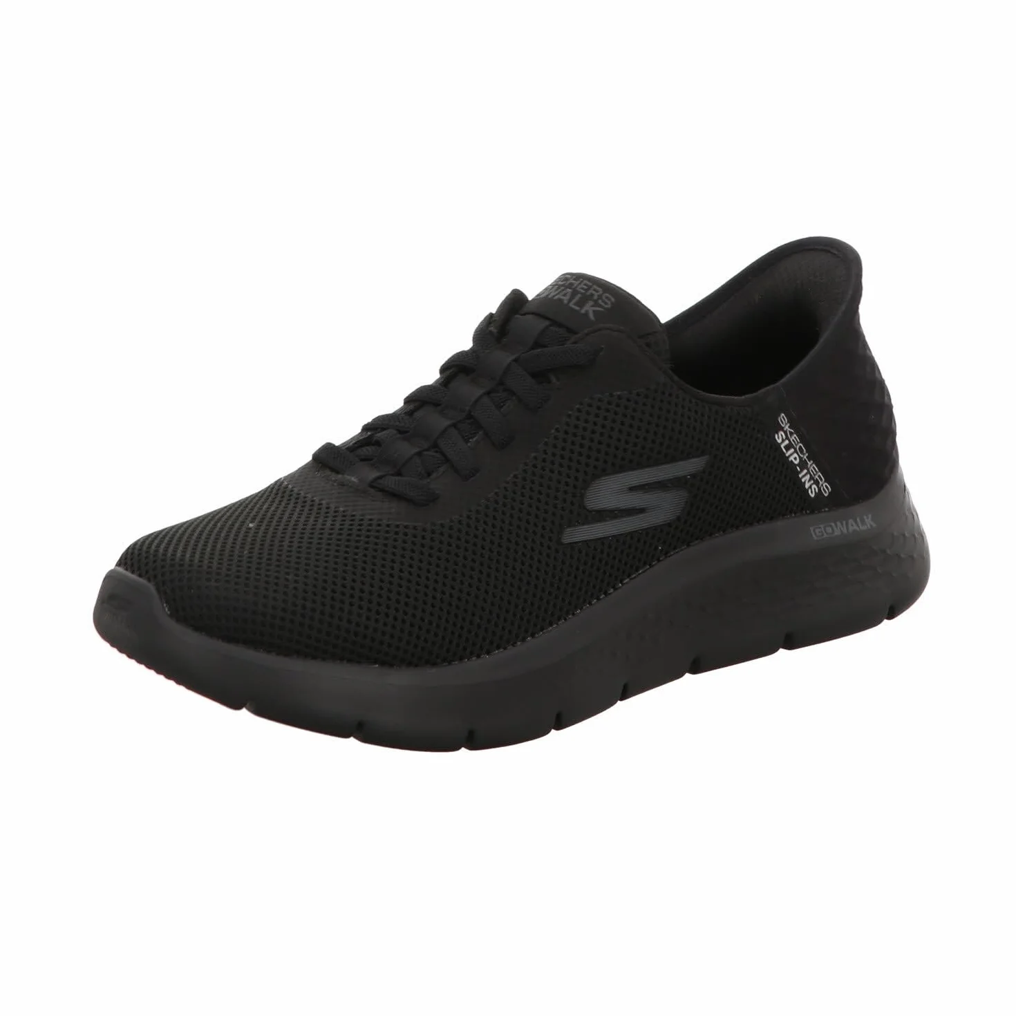 Skechers Slip-INS GO Walk Flex - Zapatos para Hombre, Negro y Negro, 40 EU
