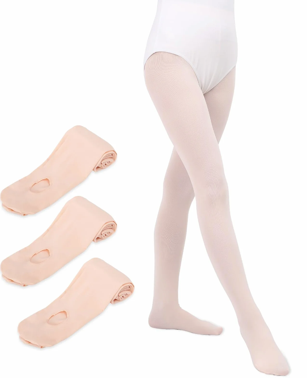 Medias Ballet Niña Mujer 90D Convertibles Paquete 3