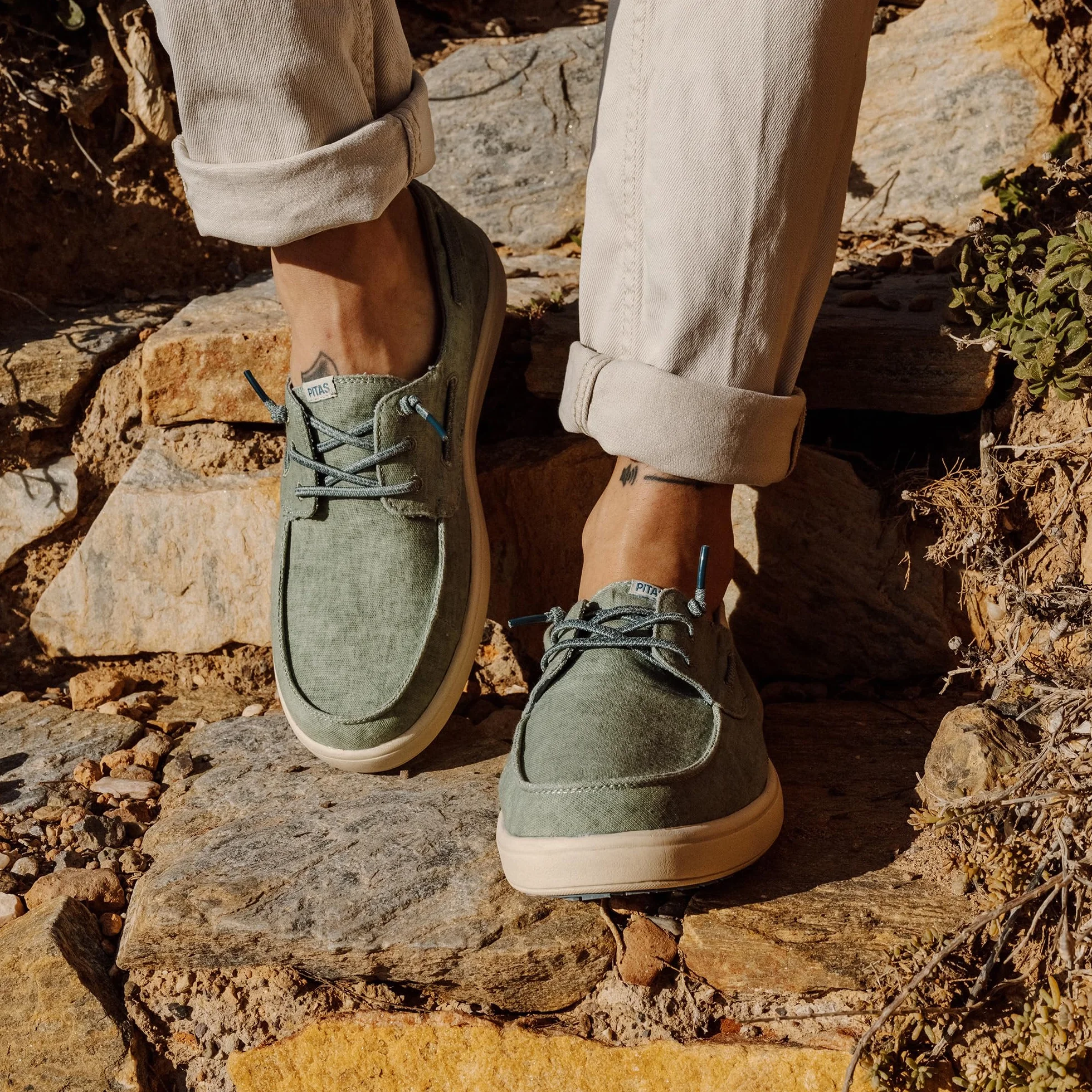 PITAS | MAUI Flax | Mocasines de Hombre para el Verano | Zapatillas de Hombre | Náuticos de Hombre para el Verano | Deportivas y Zapatos de Walkinpitas
