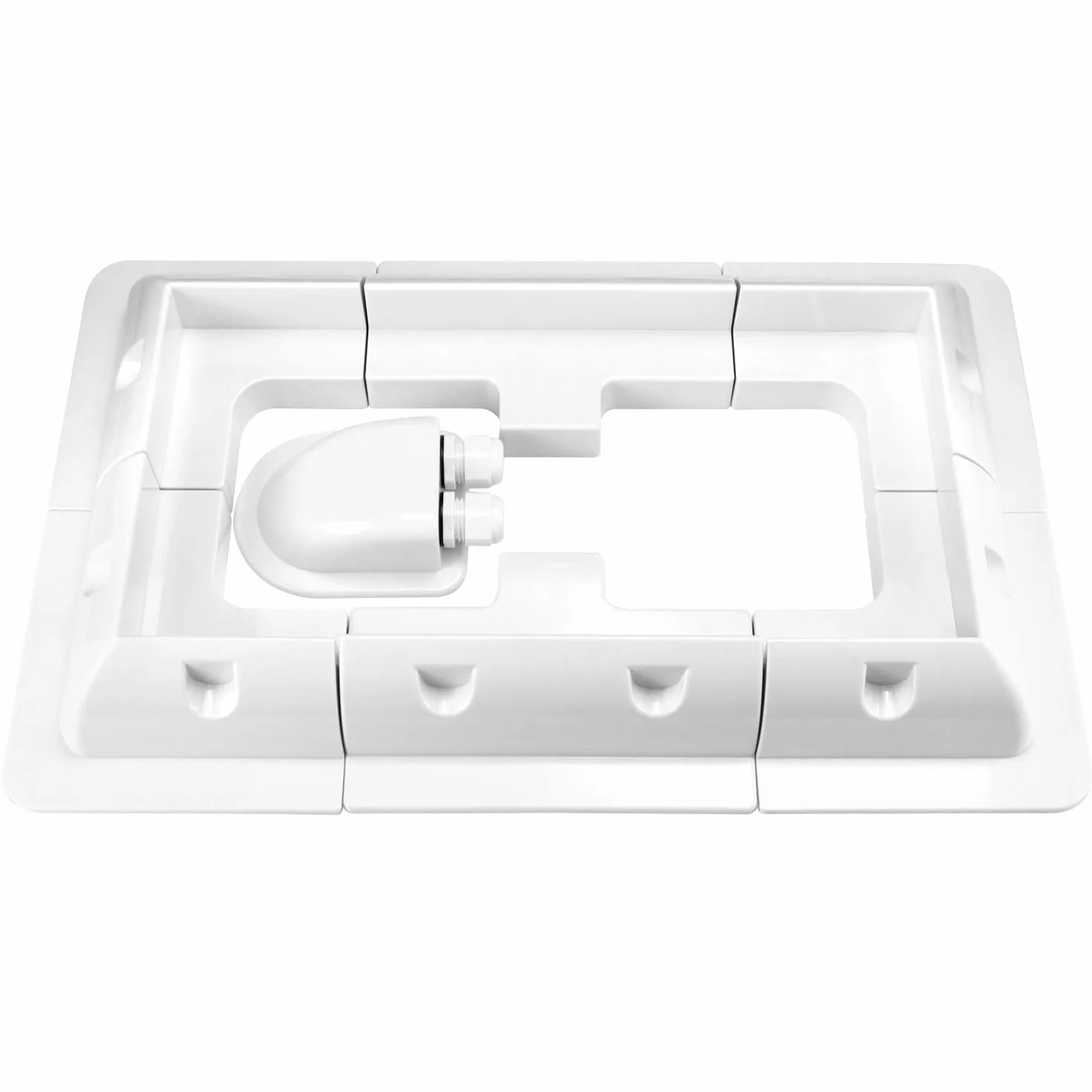 QWORK Soportes de montaje para paneles solares 7 piezas sin taladros