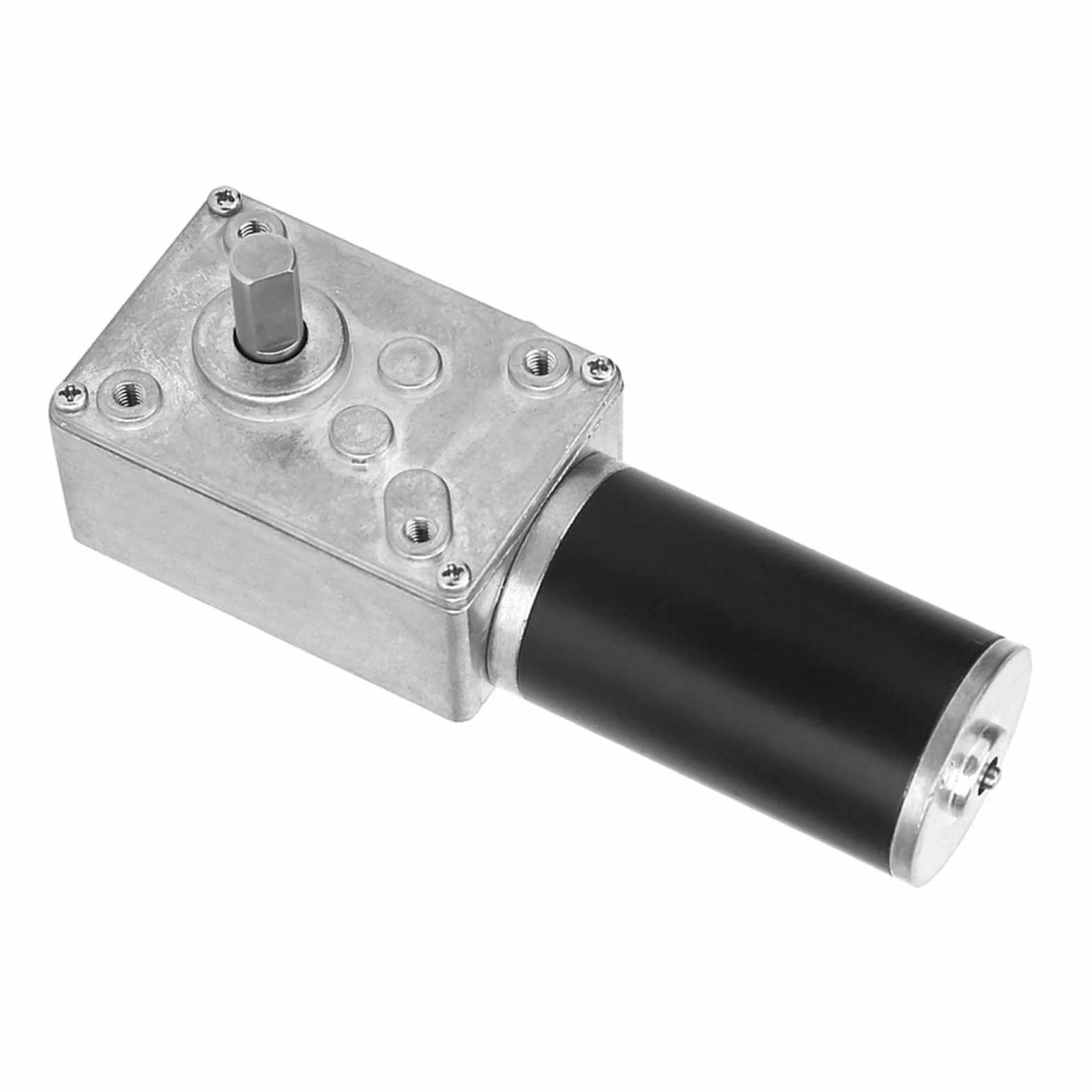 Motor de Engranajes de Tornillo 12V 20 RPM Alta Torsión Eje Reversible 8 mm