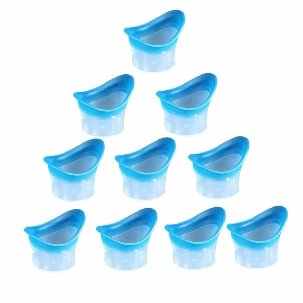 10 Piezas de Silicona Taza de Lavado Ocular para Refrescarse y Limpiar los Ojos