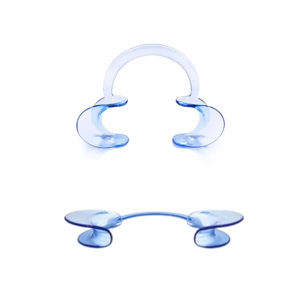 Abridor de Boca Dental Retractor de Mejilla Intraoral 20 Piezas para Blanqueamiento de Dientes Azul