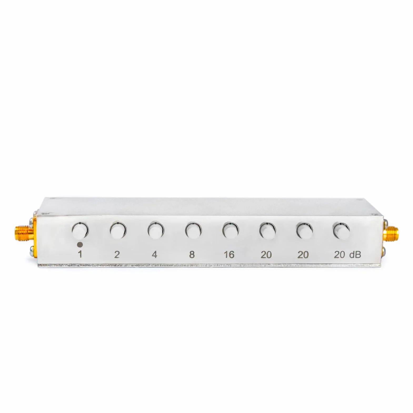TOJOIN Atenuador de paso RF ajustable 0-90 dB SMA 50 ohmios CC a 2.5 GHz