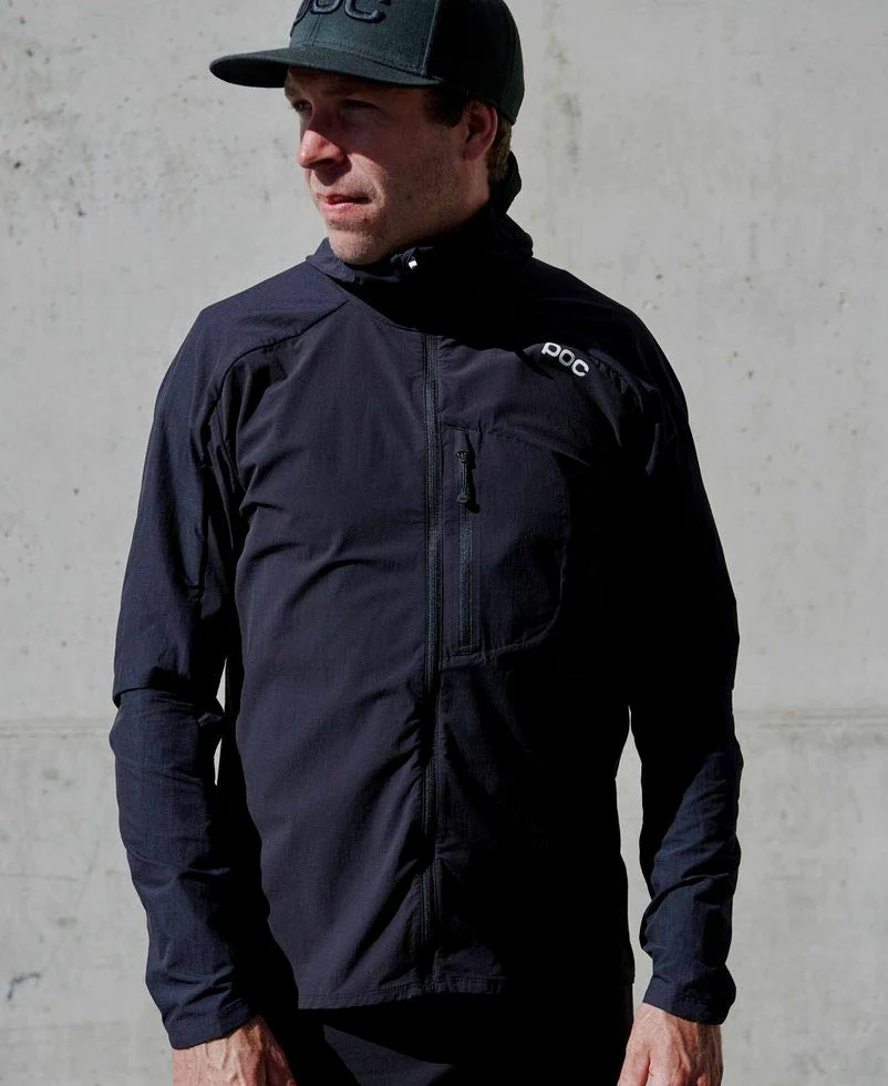 POC Guardian Air Jacket Hombre – chaqueta para MTB y trail con stretch, DWR repelente al agua, protección contra el viento, bolsillos con cremallera