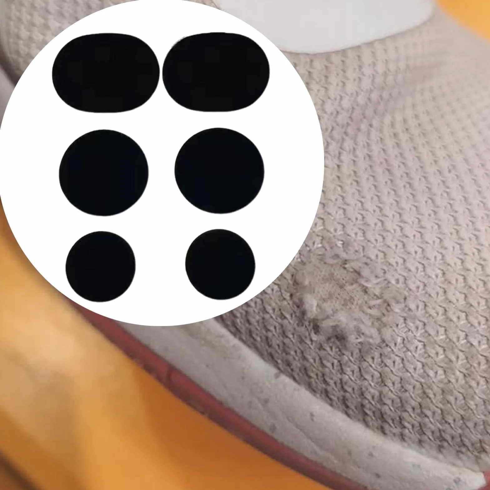 Parches para zapatos para agujeros – Parche para agujero para zapatos | Adhesivo de prevención de Toeburst | 6 parches transpirables para zapatos para correr, zapatillas de baile, botas de trabajo