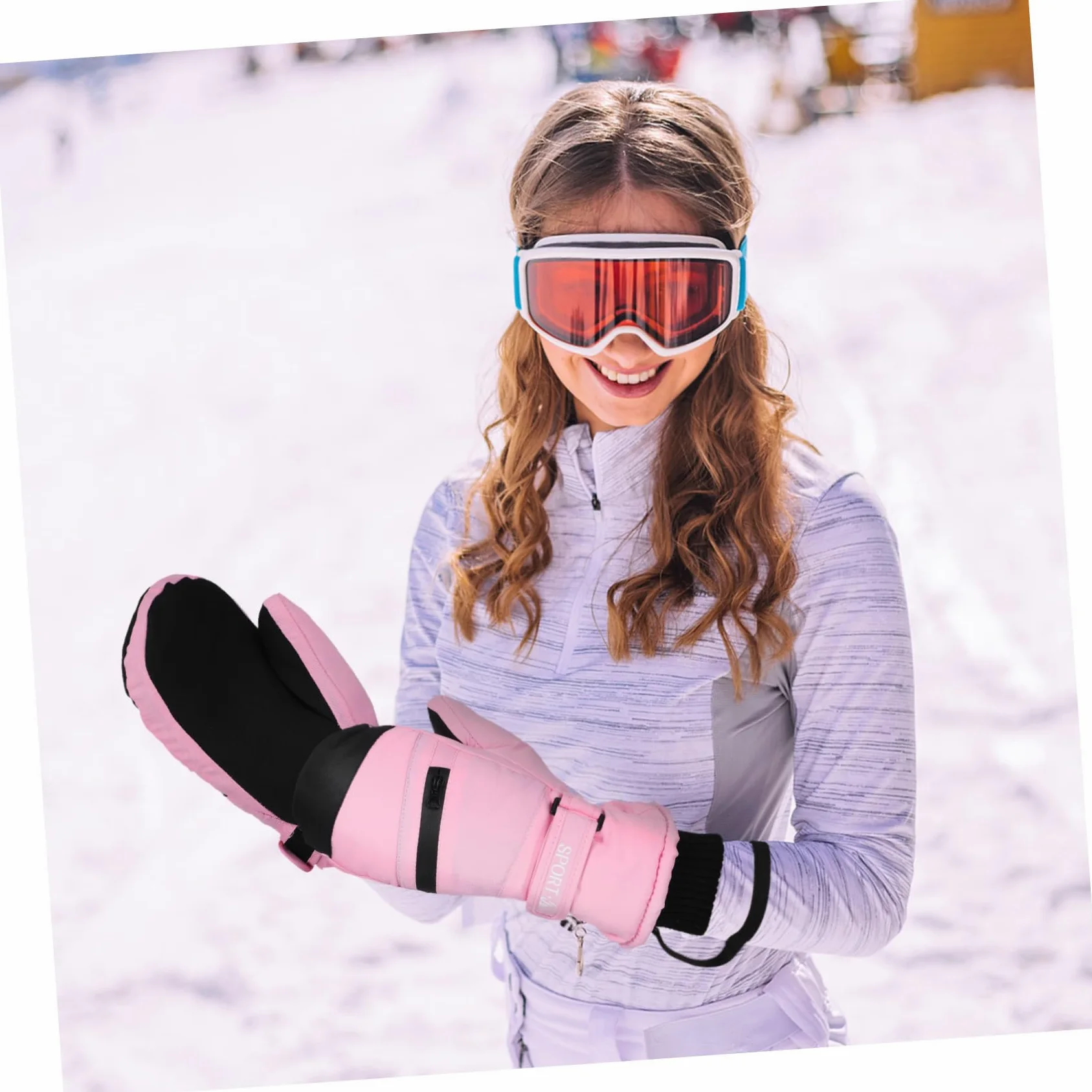 TOYANDONA Guantes Térmicos Impermeables y Cortaviento para Trabajo y Esquí con Pantalla Táctil Cálidos y Flexibles para Hombre y Mujer Talla XL