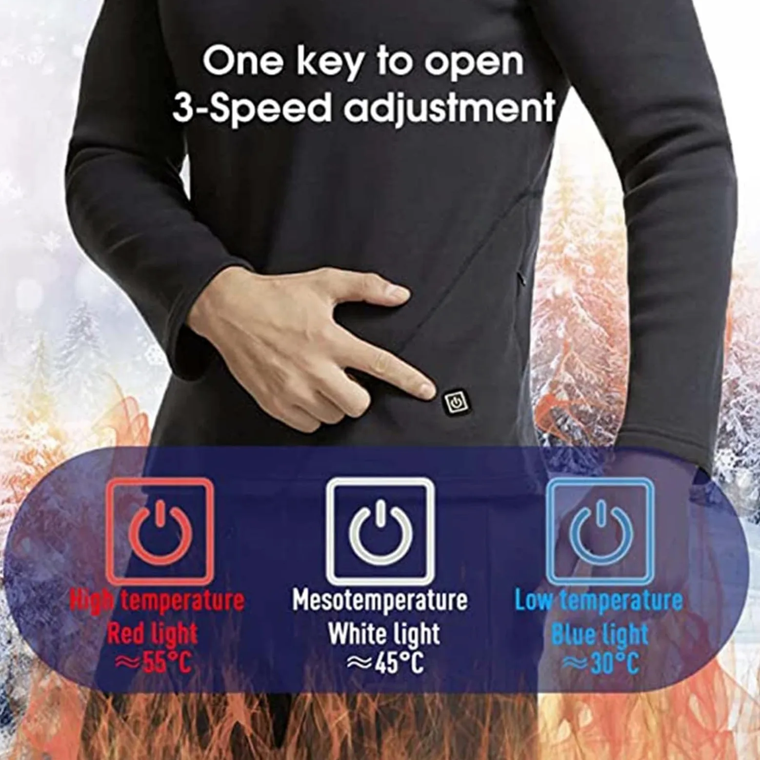 Ropa Interior térmica con calefacción, Chaqueta y Pantalones, Forro Polar cálido de Invierno, Mangas largas, Adecuado para Correr y montañismo en Invierno (Gris S) (Gris XL)