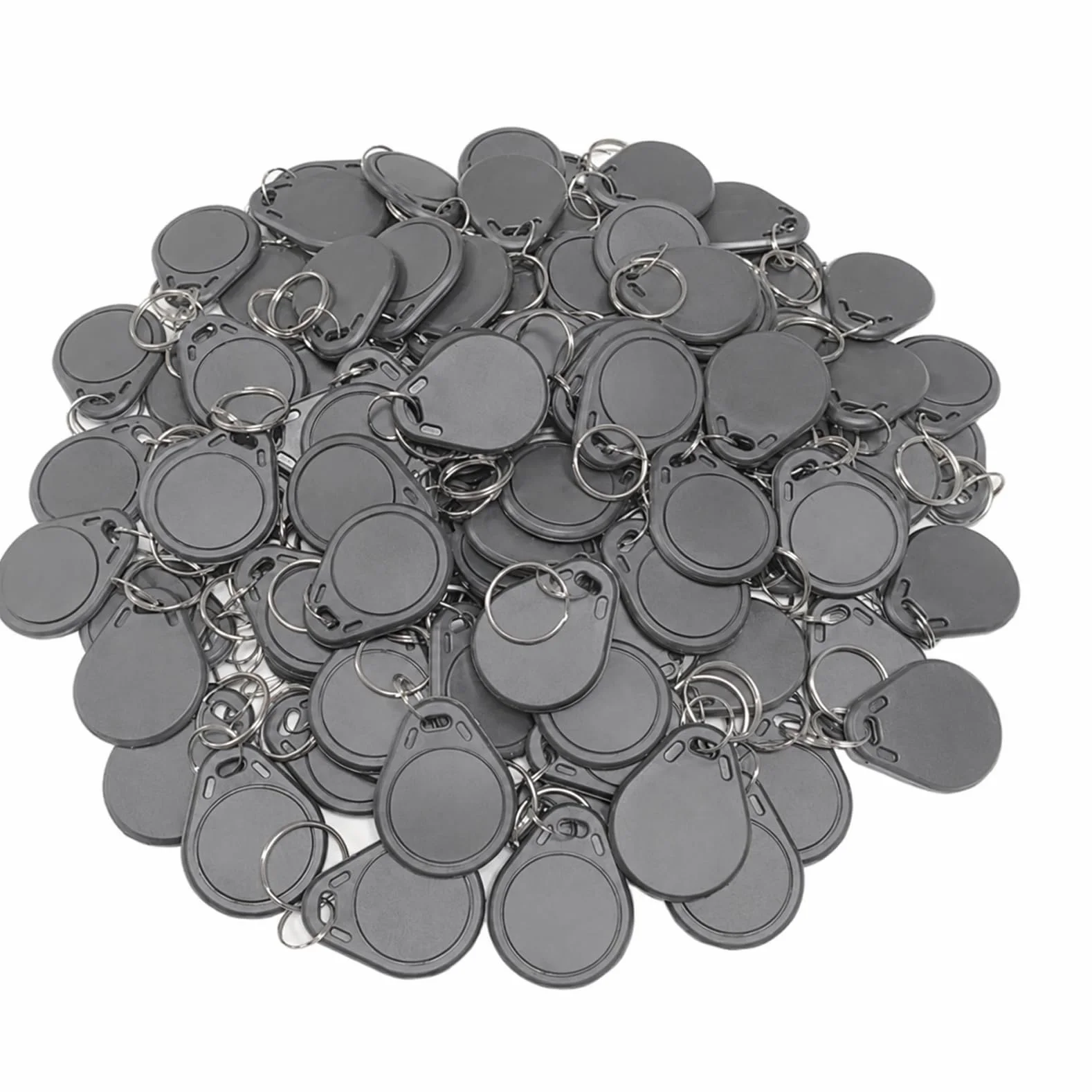Resistente al Agua ABS 13.56MHz ISO14443 A MF Classic 1K NFC RFID Token Llavero Gris