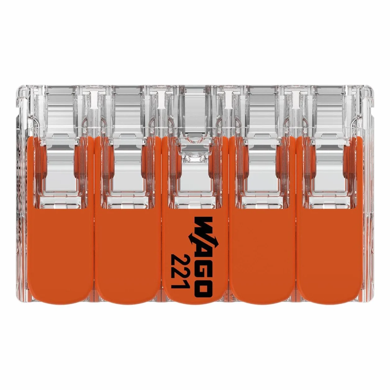 WAGO COMPACT 221-420 Conector de Cable 10 Conductores 4 mm² 15 Unidades