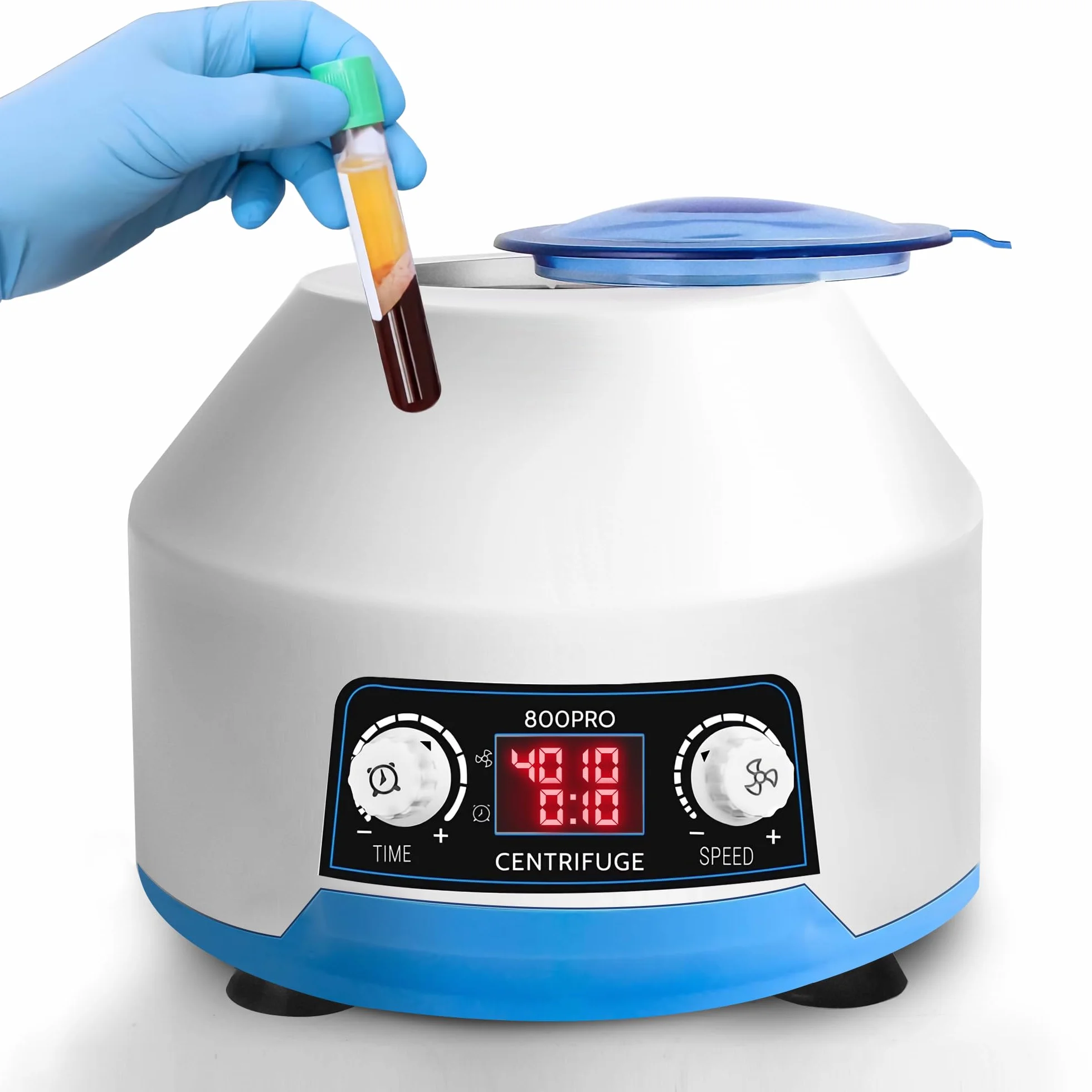 Centrífuga Laboratorio 6x15ml LCD 4000rpm 1953xg 100min Plasma Sangre 220V
