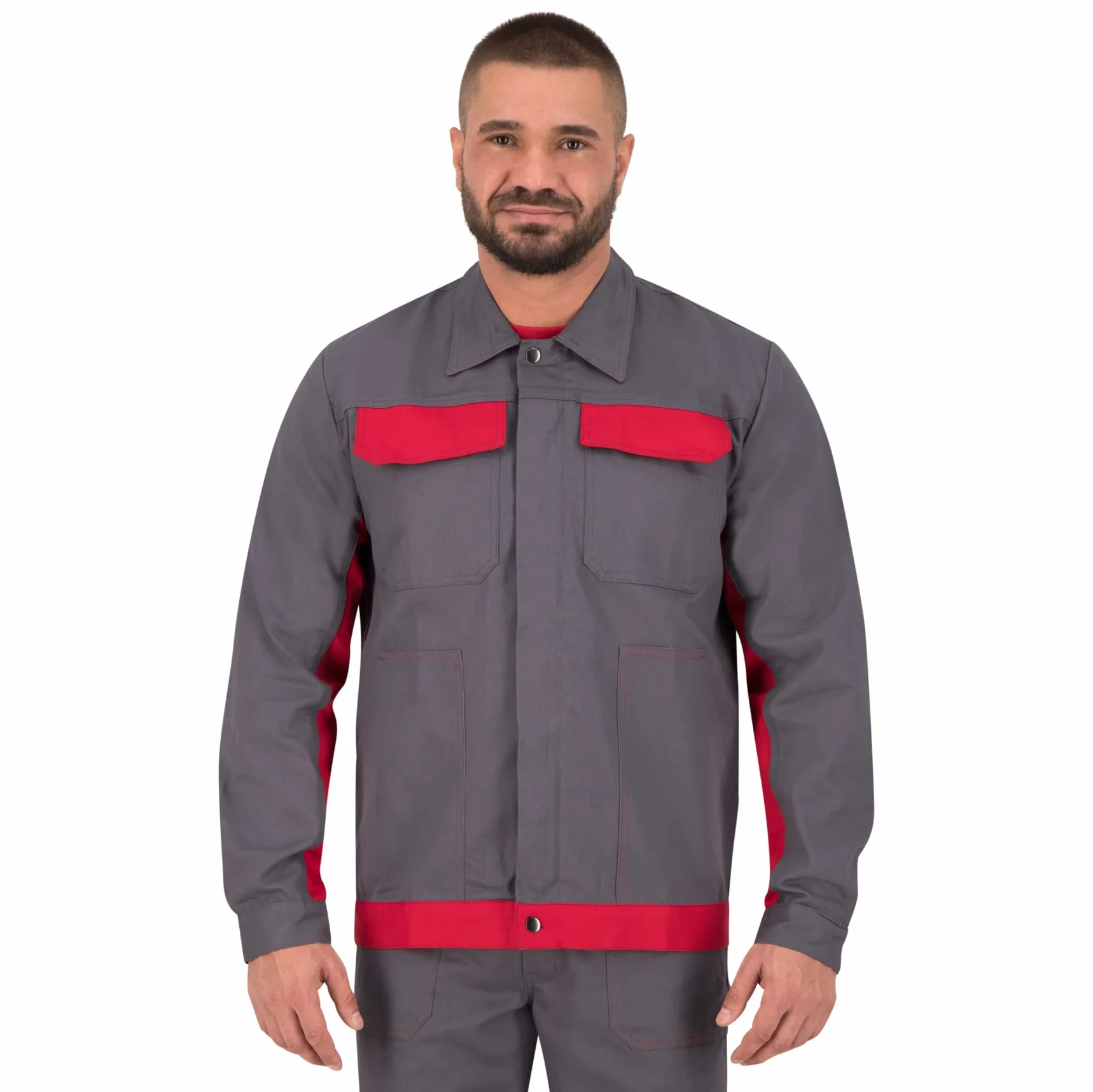BWOLF Delta Chaqueta de Trabajo Hombre Algodón Poliéster 4 bolsillos