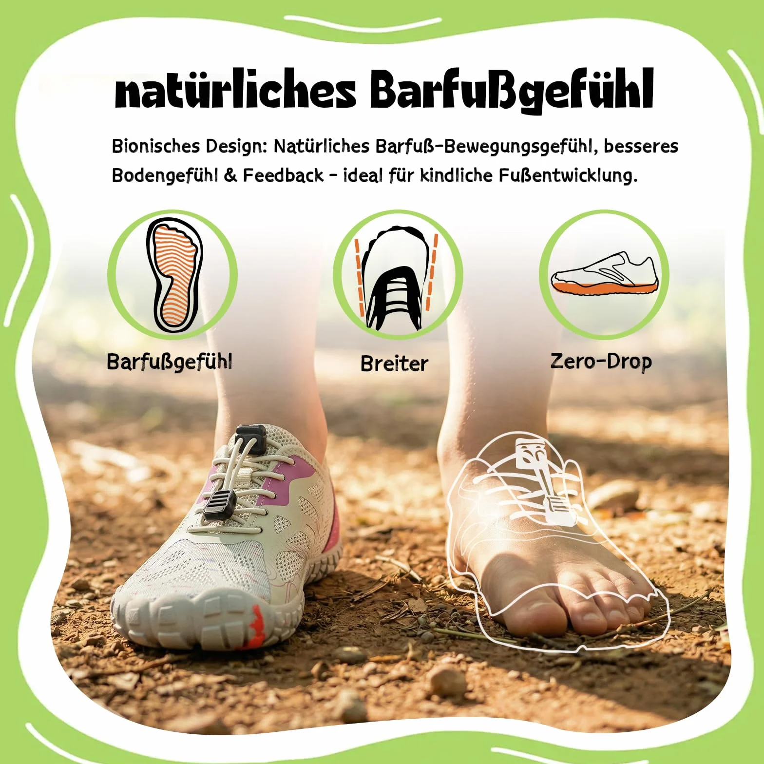 IceUnicorn Niños Barefoot Zapatillas Outdoor Trail Running Zapatillas Playa Niño Niña de Agua Escarpines Antideslizante