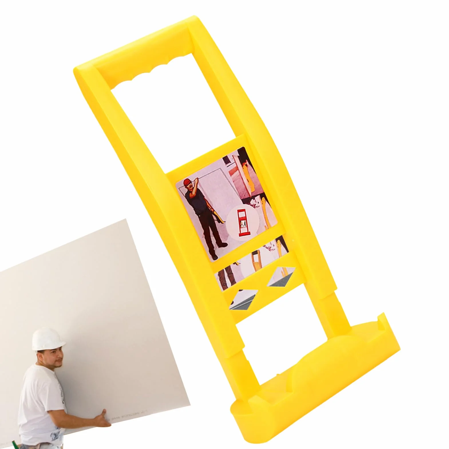 Portador De Madera Contrachapada 36,5x16,5x7,1 Cm Herramienta Elevadora Paneles Yeso