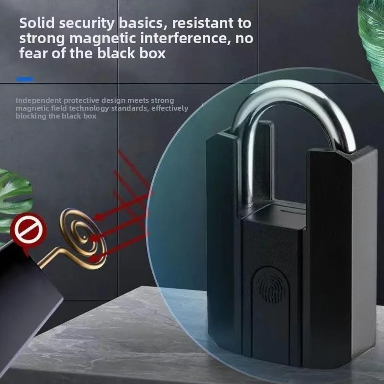 Candado inteligente de huellas dactilares, Cerradura electrónica impermeable IP67, Seguridad de cifrado AES para cajón de gabinete de equipaje, Cuerpo de aleación de zinc, Recargable tipo C