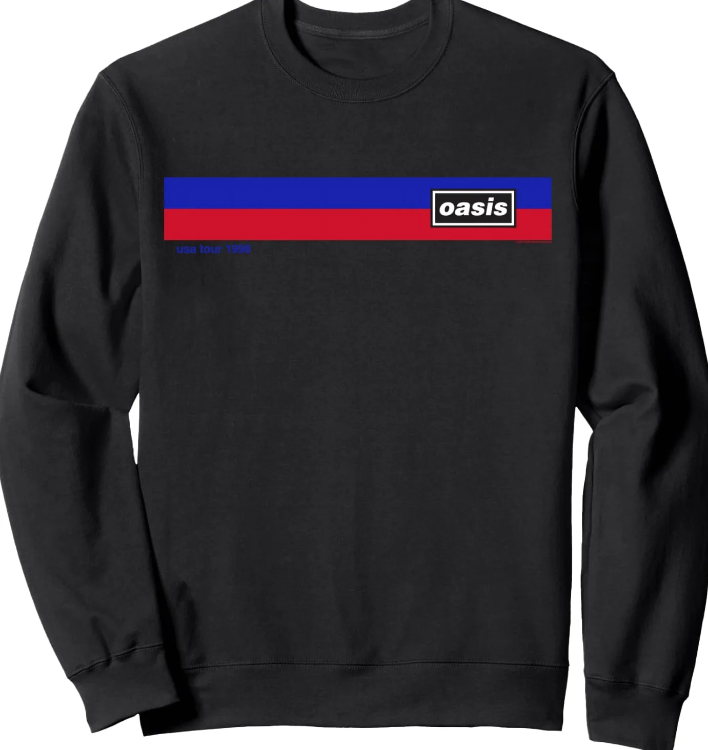 Oasis Amazon Exclusive Vintage USA Tour 1996 Black Sudadera