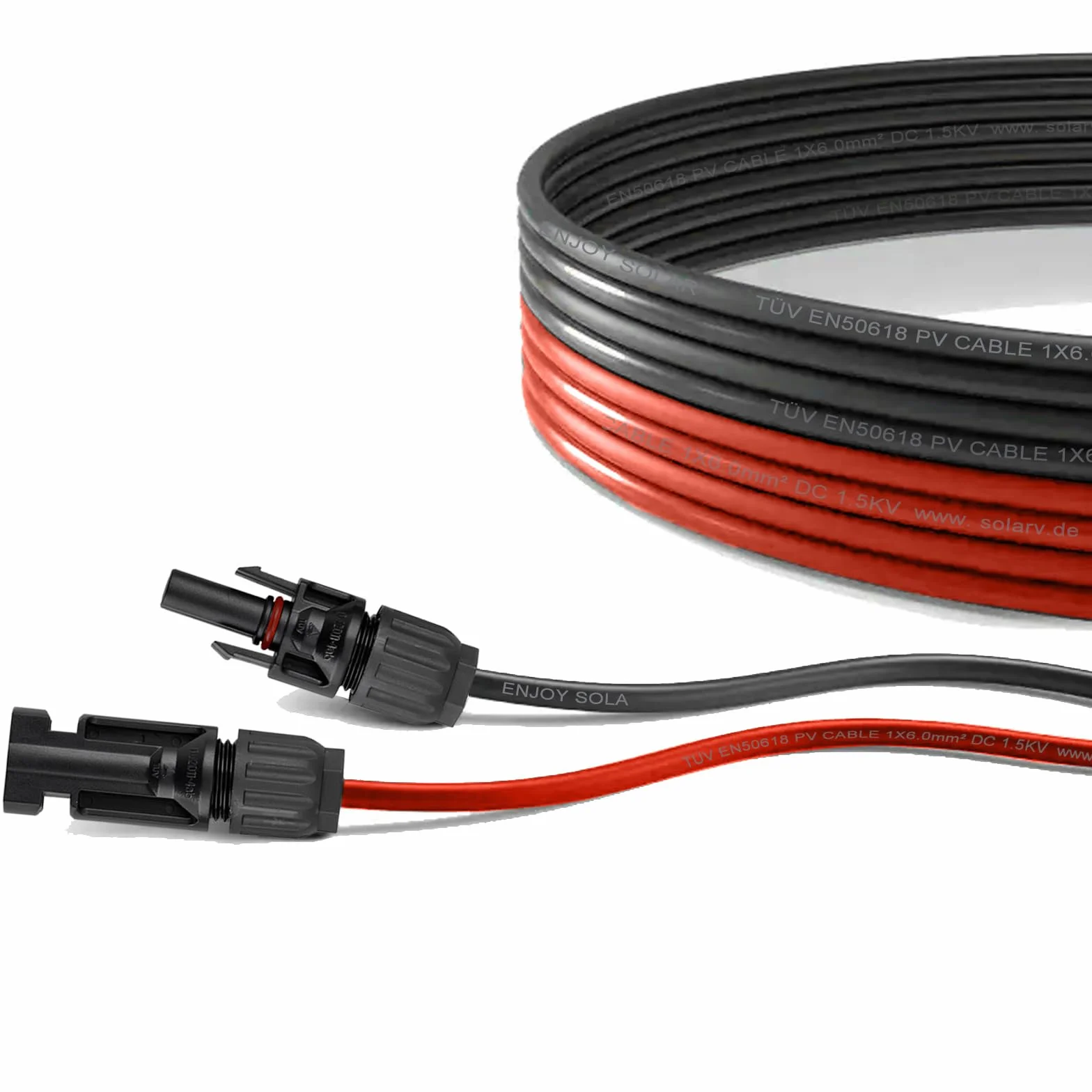 Solar cable de conexión 6mm² 5m módulo solar regulador de carga