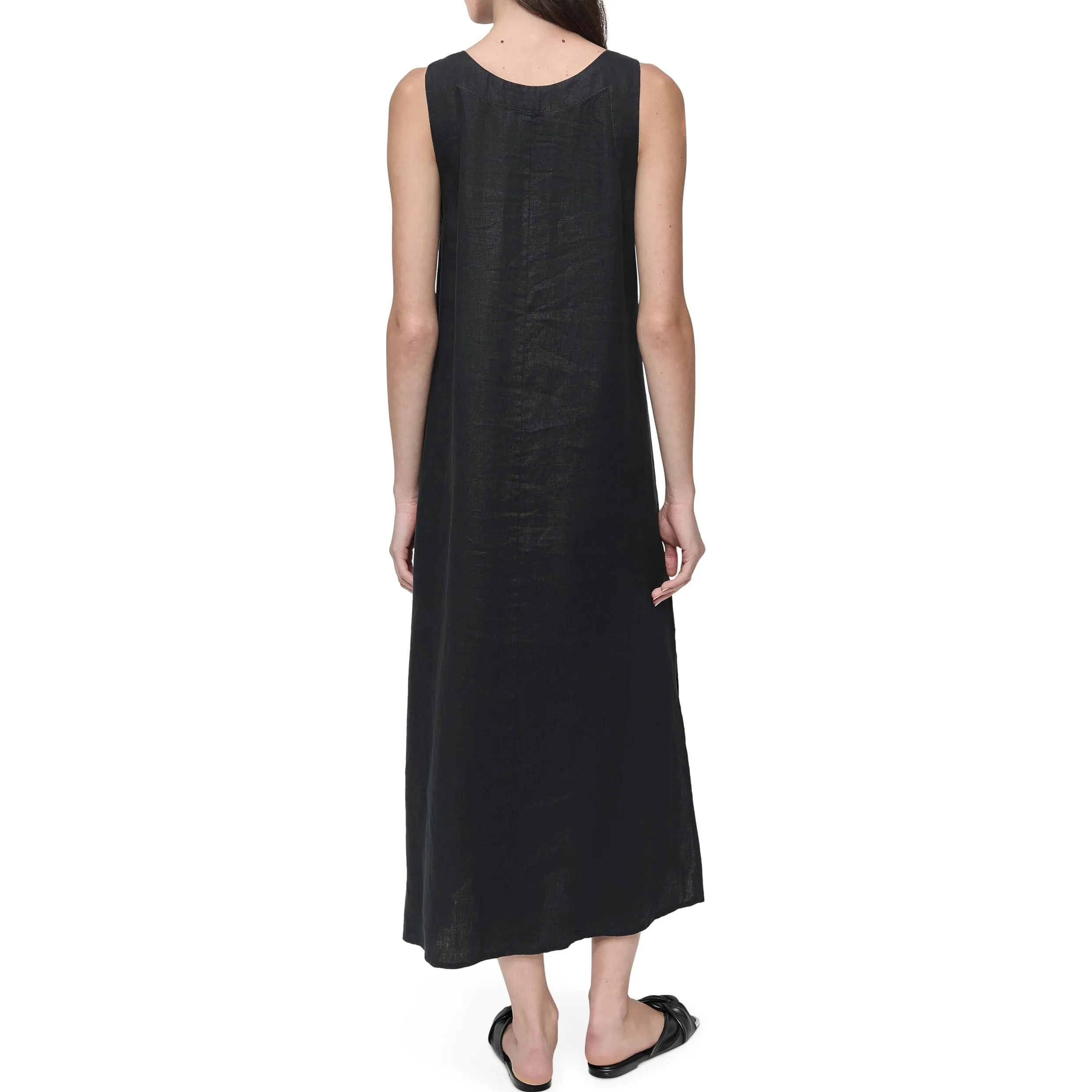 DKNY Lightweight Linen Maxi Dress Vestido Mujer