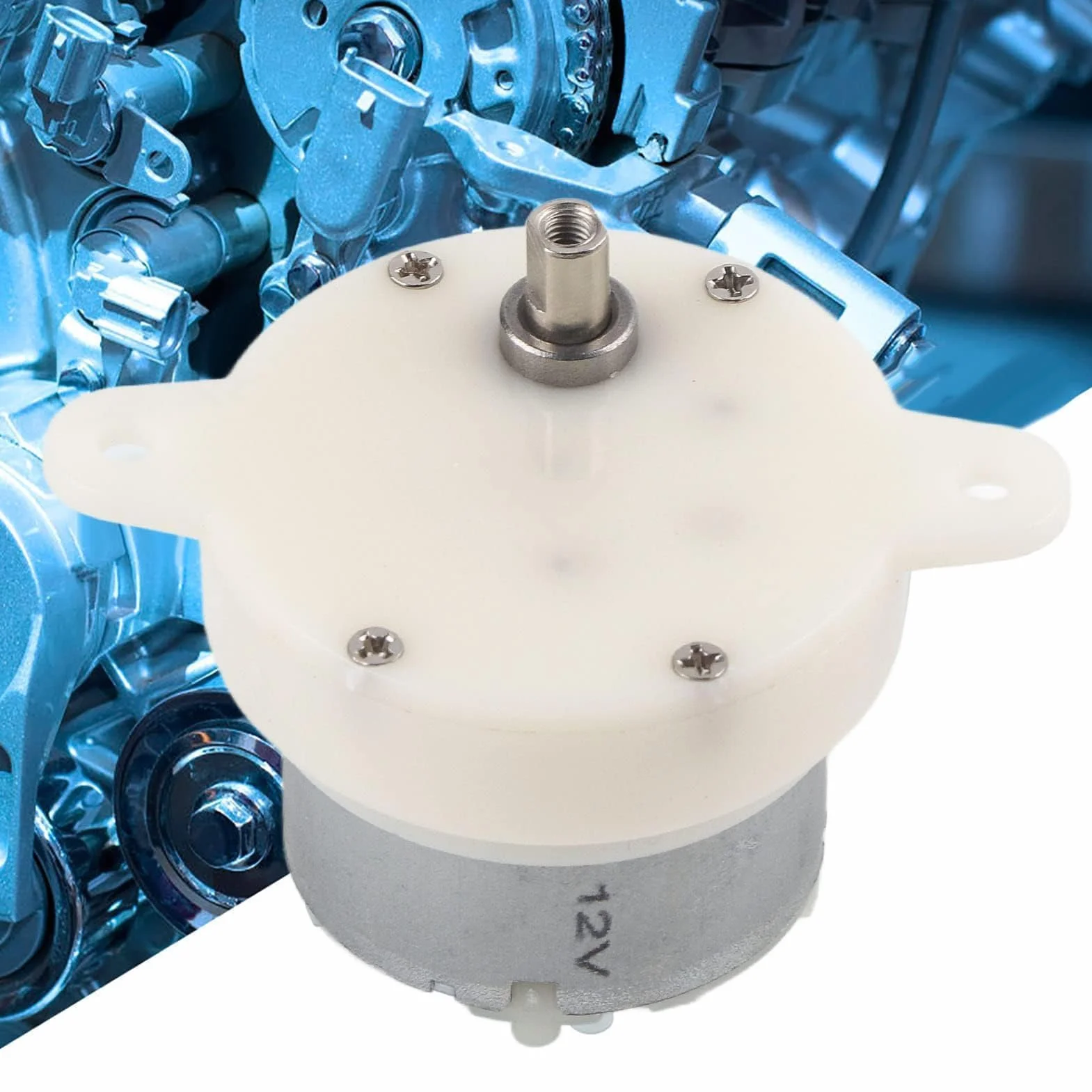 Motor eléctrico 12V CC 10 RPM engranaje pequeño silencioso terminal para soportes