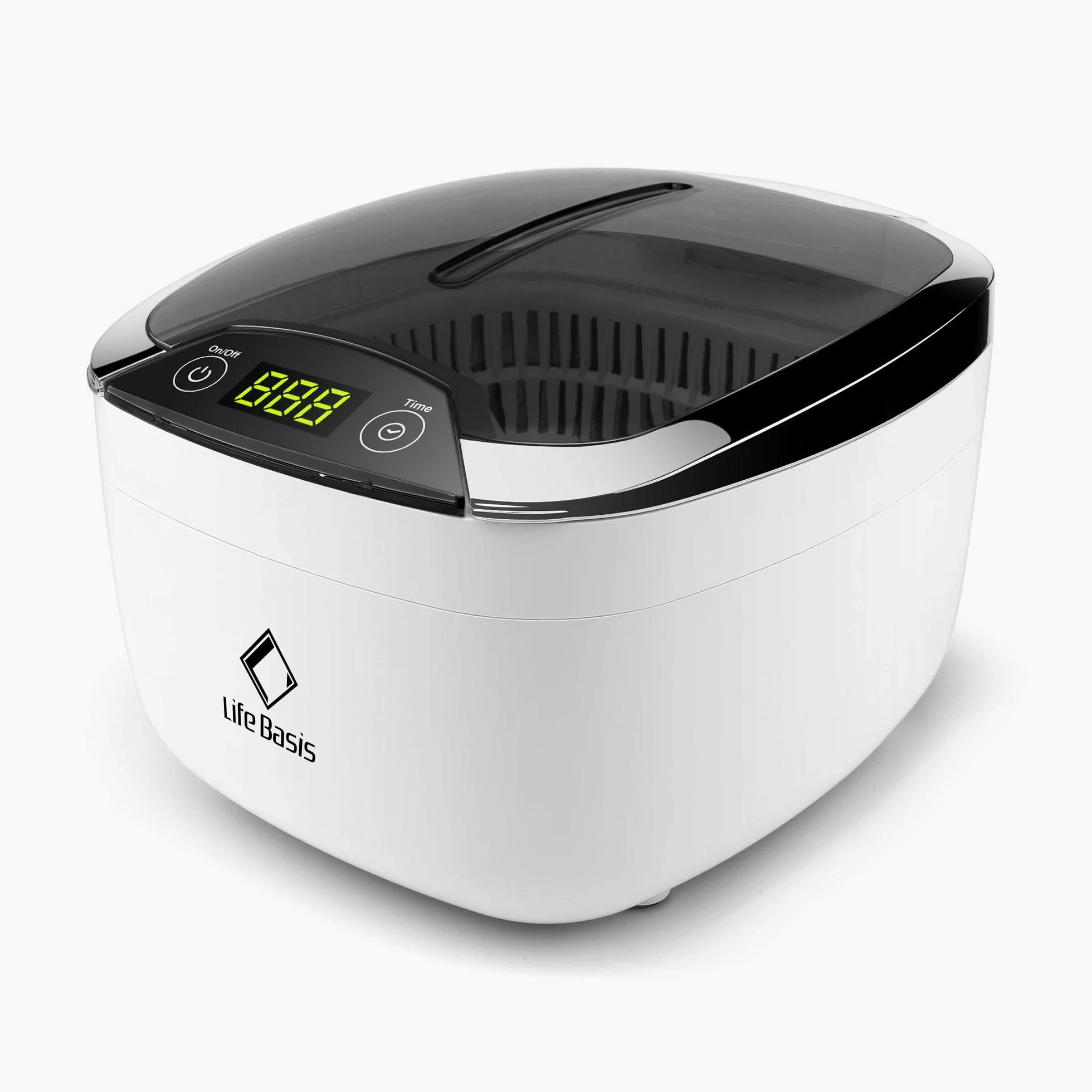 LifeBasis Máquina de Ultrasonido Limpiador Onda Ultrasónica Limpieza automático Profesional para Limpiar Piezas Joyería Joya Gafas Monedas Dentaduras Reloj Postizas Disc