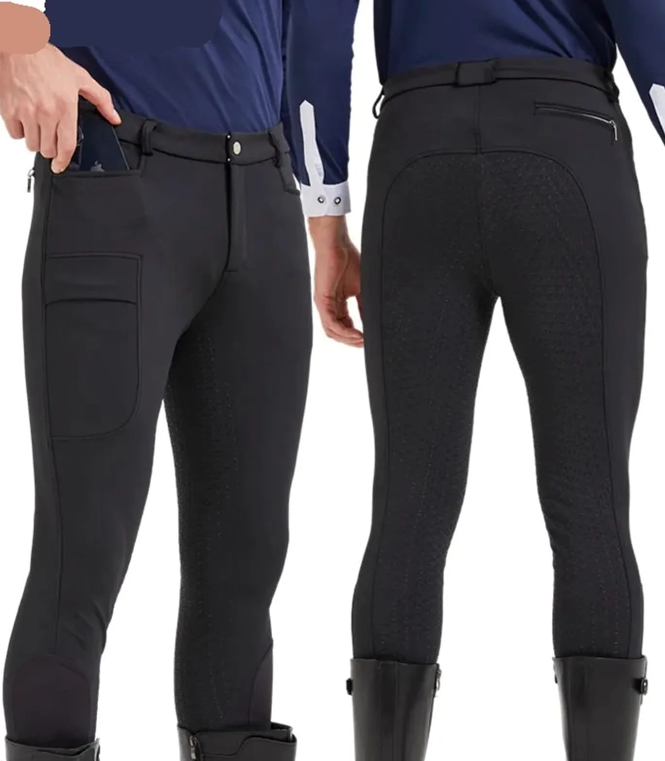 Pantalones De Montar para Mujer Pantalones de equitación for Hombre, Pantalones ecuestres, Equipo Completo Silicona for Jinete para Entrenamiento