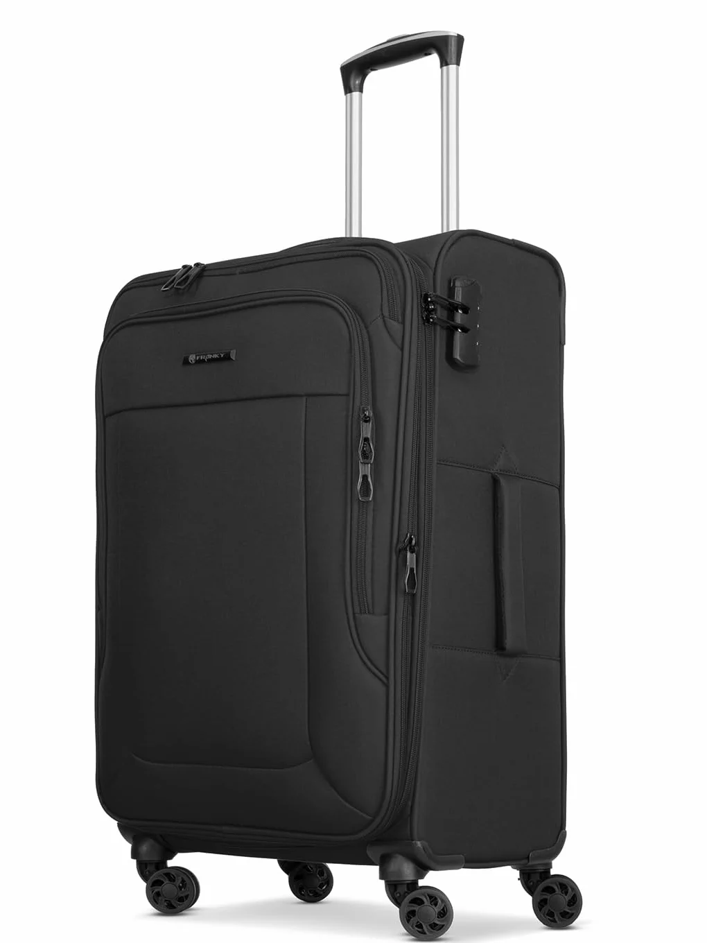 Franky Melbourne 3.0 4 ruedas Juego de maletas 3 piezas, Negro , Kofferset (S, M+, L) (3-teilig), Juego de maletas