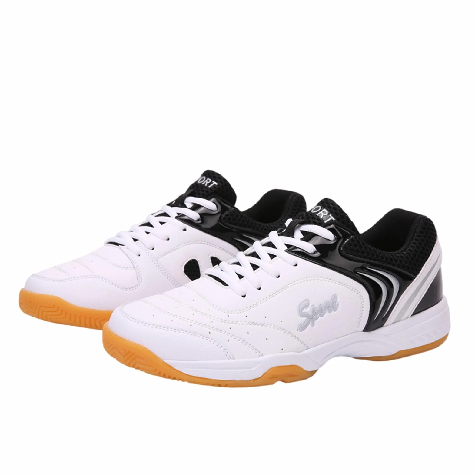 Zapatos De Tenis De Mesa,Zapatos De BáDminton,Zapatos De Pickleball para Hombre,BáDminton Zapatilla Voleibol,Prueba Resbalones,Transpirable,CóModos,para Pistas Interiores Y Exteriores
