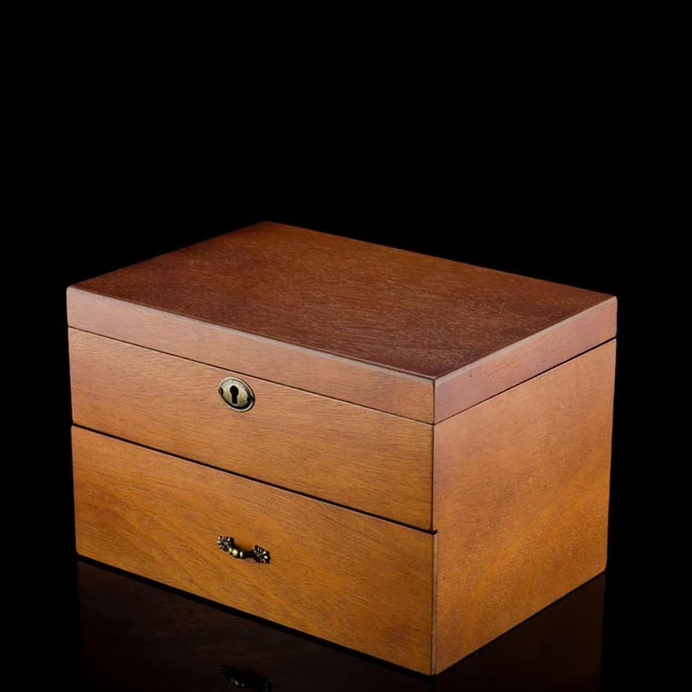 XBTGS Caja de reloj de madera con 20 ranuras para hombre, organizador de relojes para hombres y mujeres, estuche de almacenamiento de joyas,