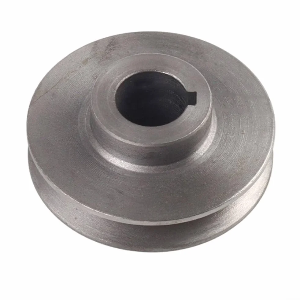 Polea de transmisión de hierro fundido, una ranura, correa trapezoidal, 24x100