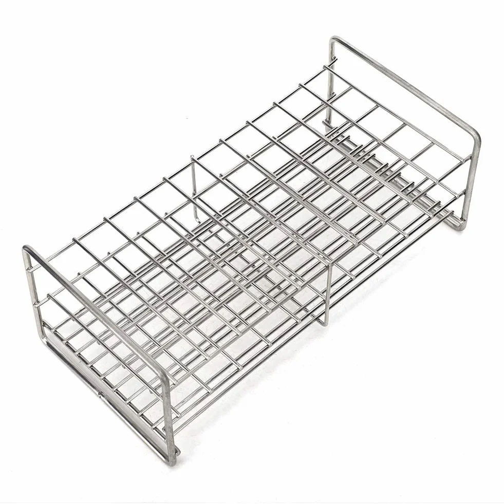 Soporte de Metal para Laboratorio, Acero Inoxidable, 18,5 mm, 50 Agujeros