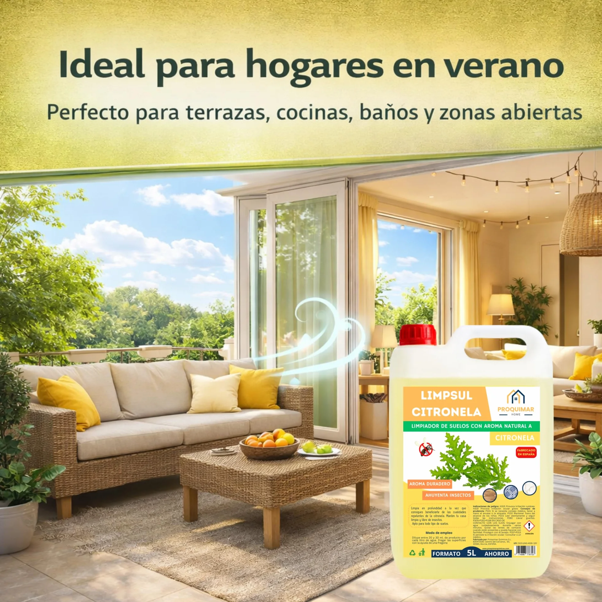 FREGASUELOS CITRONELA LIMPSUL LIMPIADOR CONCENTRADO 5 LITROS