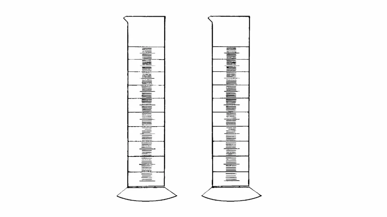 Probeta graduada Vitlab 50 ml PP forma baja fondo redondo