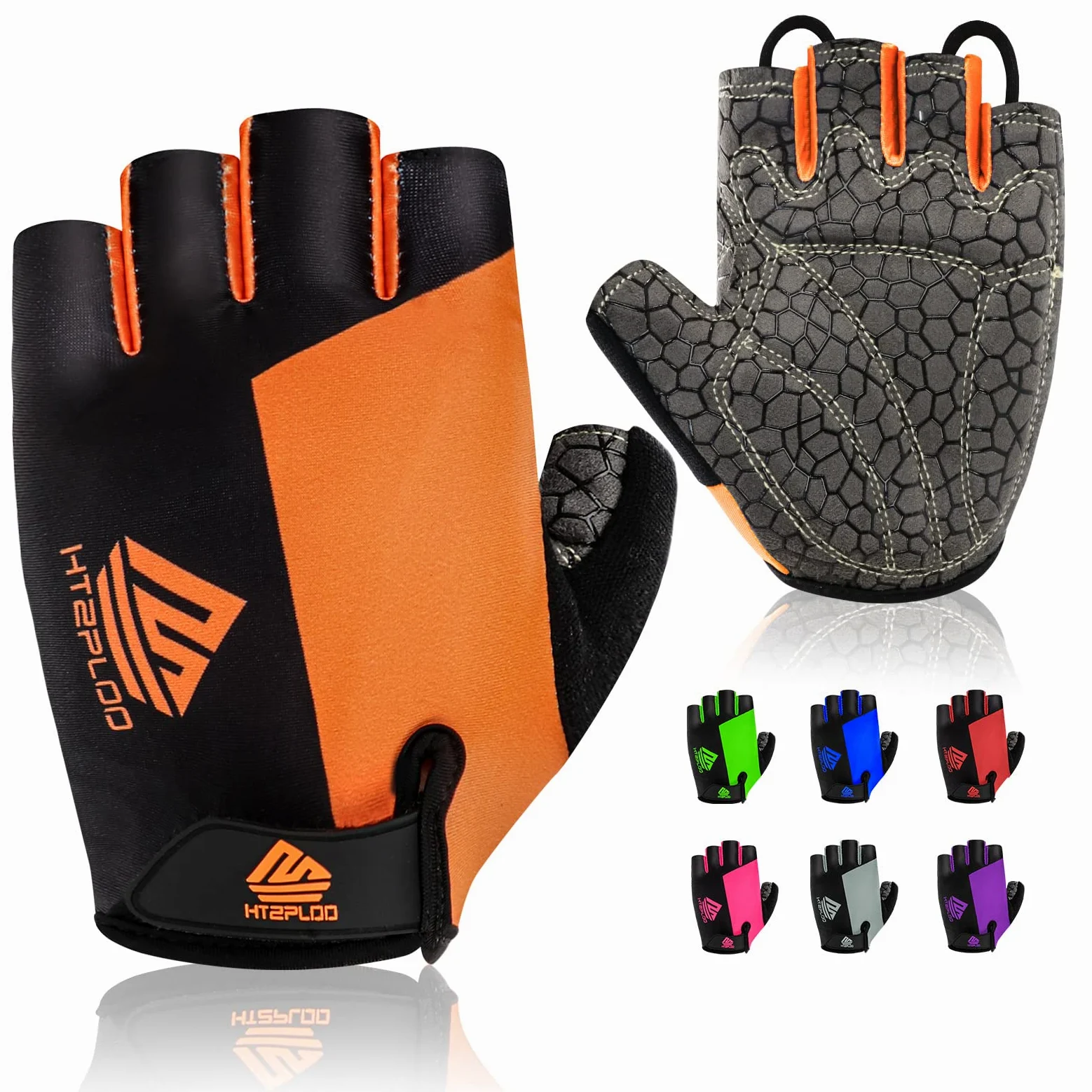 Guantes de Ciclismo para Hombre y Mujer con Almohadilla Antideslizante Absorbente de Golpes, Guantes Ligeros para Ciclismo, Entrenamiento al Aire Libre