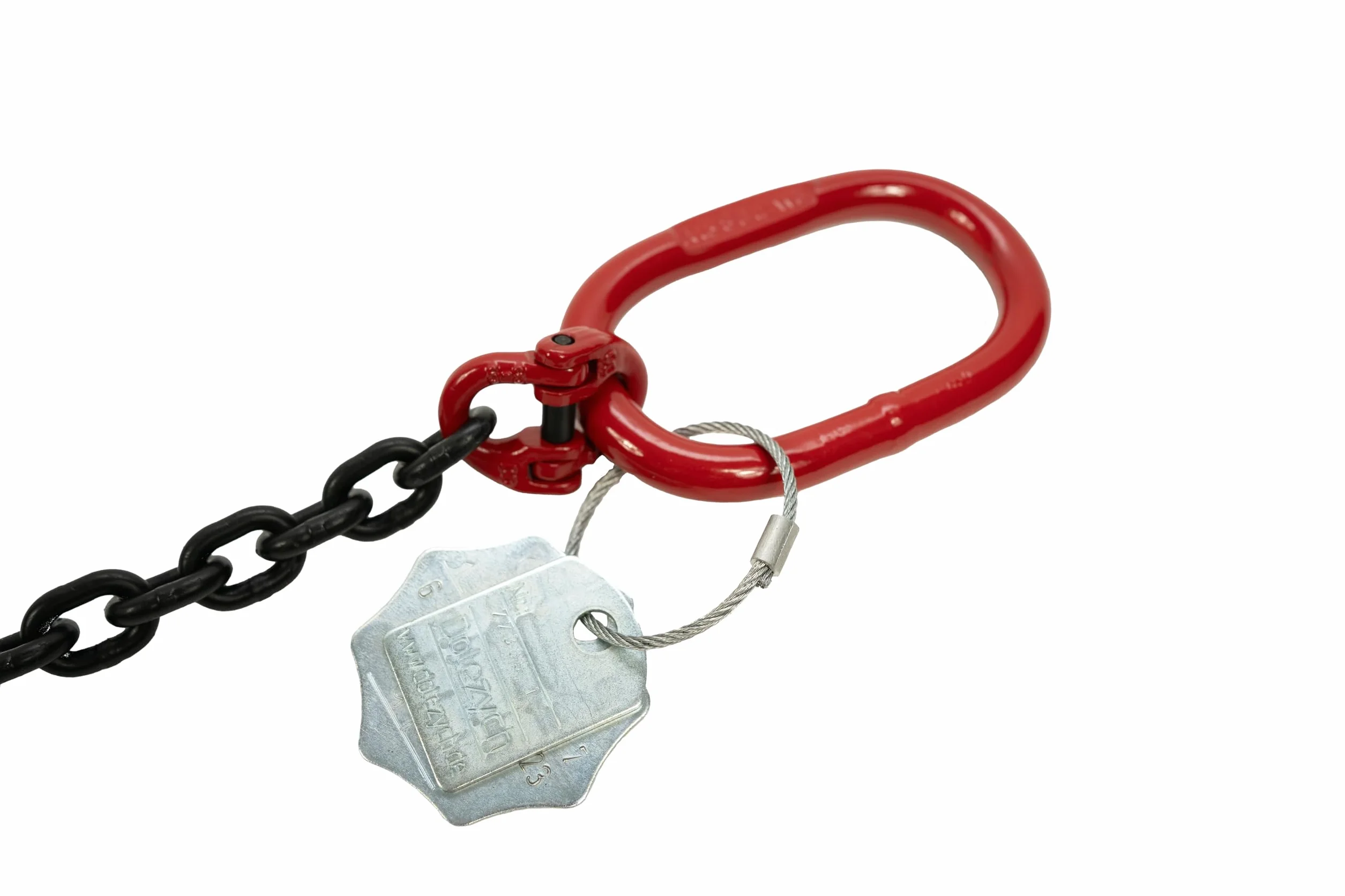 Dolezych DoKett Cadena para grúas 1 m 2000 kg Gancho de Horquilla Rojo