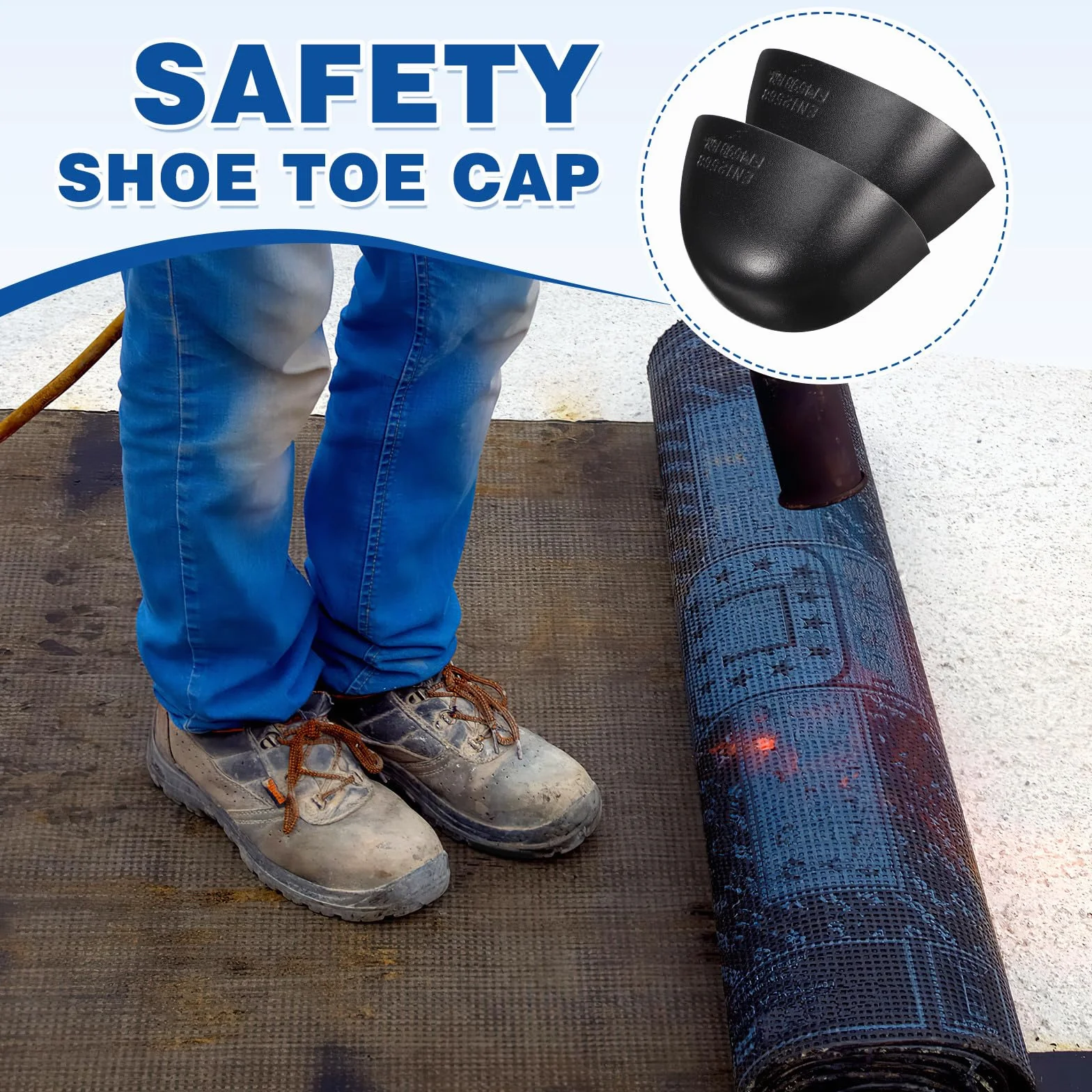 Cubierta de Zapatos de Seguridad Puntera de Acero para Protección contra Aplastamiento y Perforación, Protector para Hombres y Mujeres en Entornos Laborales