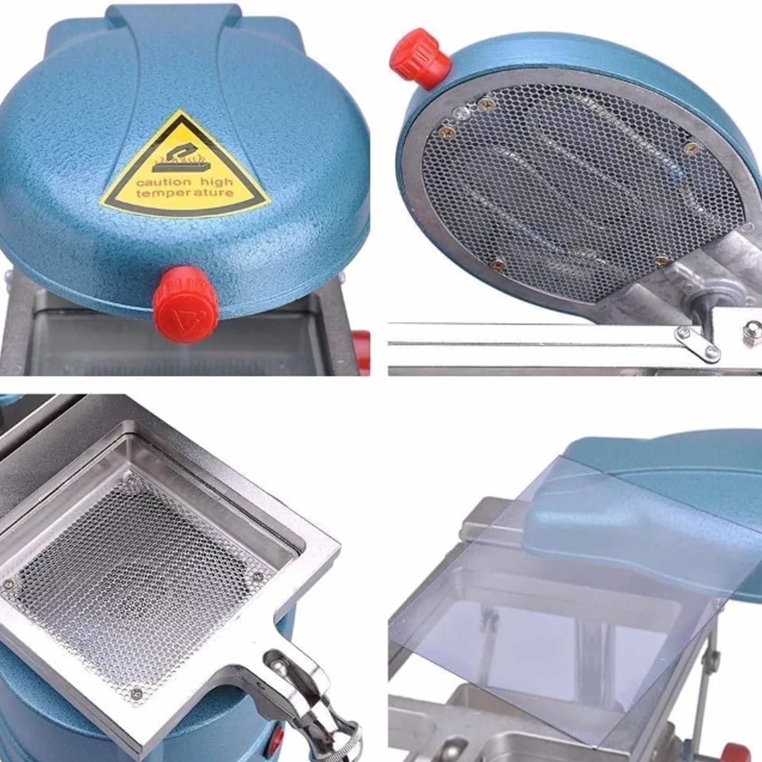 Máquina de termoformado al vacío para laboratorio dental, prensa para retenedores de ortodoncia, estampado al vacío con bola de acero