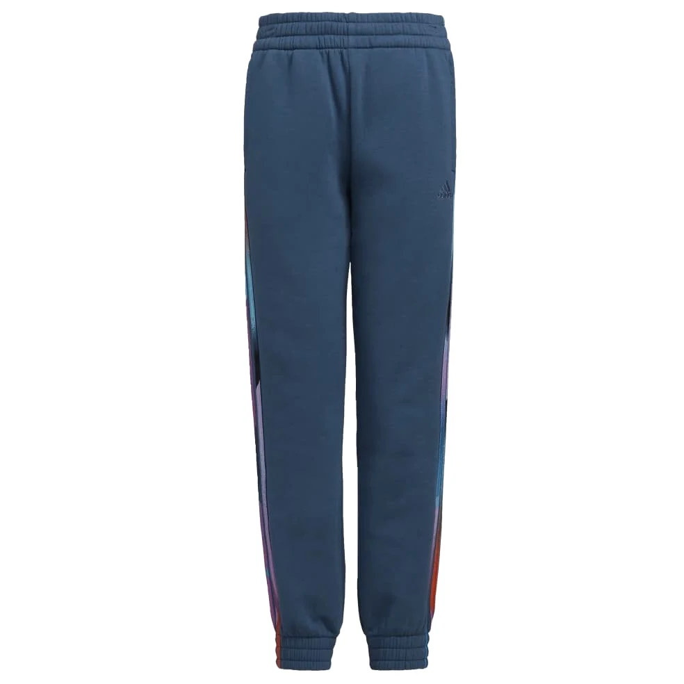 adidas Girls' 3-Stripes Cotton Joggers, X-Large, Wonder Steel