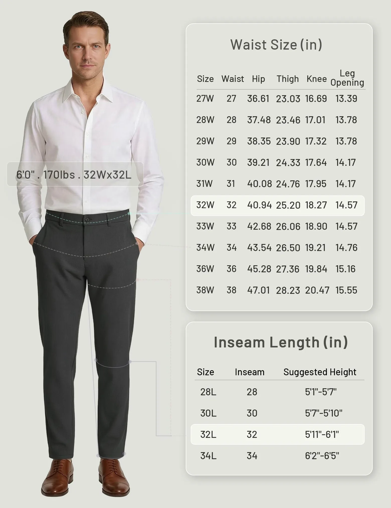 Plaid&Plain Pantalones de Vestir Ajustados para Hombre