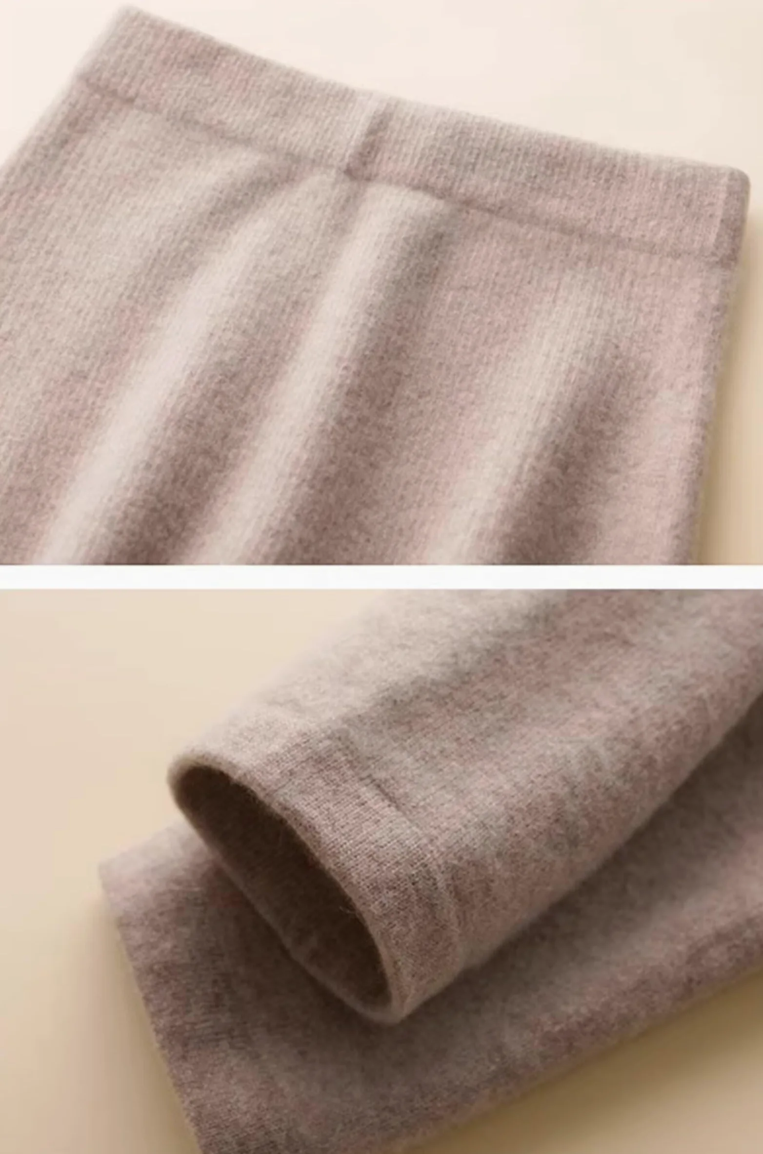 Rivccku Leggings de Cachemira 100% Mujer - Cintura Alta Termicos, Suaves & Elásticos para Invierno, Yoga y Deporte